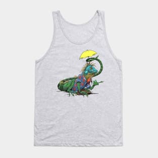 Iguana snorkeling Tank Top